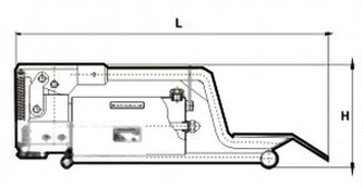 Схема ножного гидравлического одностороннего насоса