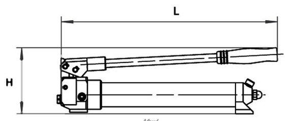 Схема ручного гидравлического одностороннего насоса