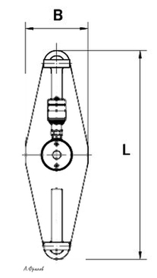  Схема гидравлического разгонщика фланцев 